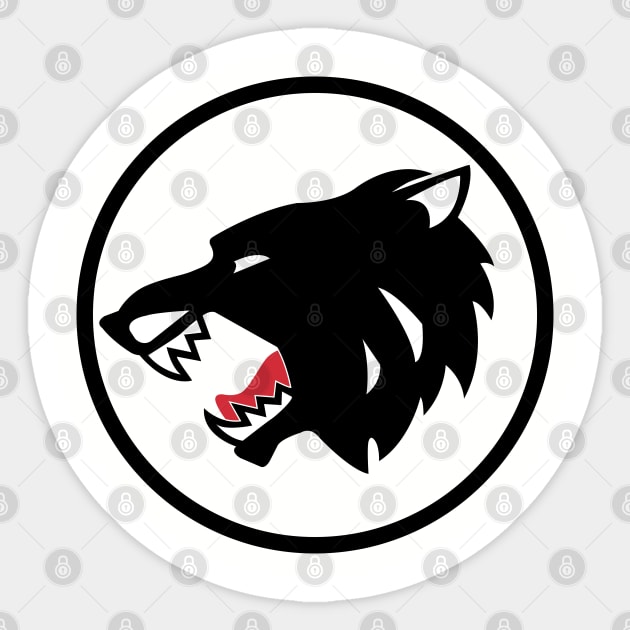 Big Jim's Wolf Pack Logo Sticker by HustlerofCultures